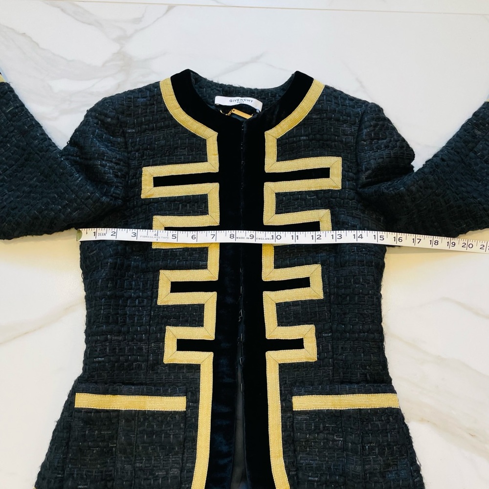 Givenchy Embroidered Tweed Military Jacket - Picture 12 of 15